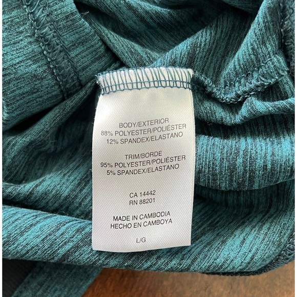 Mondetta Performance Luxury Pullover Women Size Large Marled Green Hooded - Picture 4 of 7